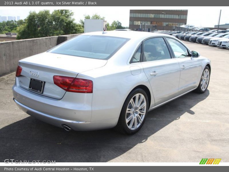 Ice Silver Metallic / Black 2013 Audi A8 L 3.0T quattro