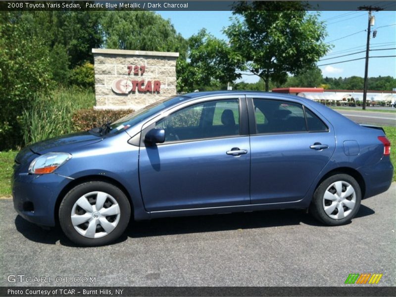 Pacific Blue Metallic / Dark Charcoal 2008 Toyota Yaris Sedan