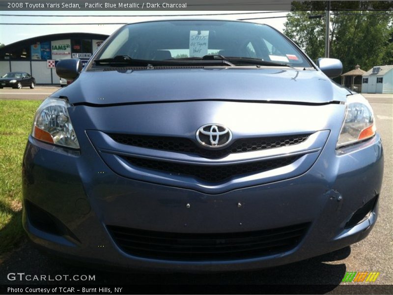 Pacific Blue Metallic / Dark Charcoal 2008 Toyota Yaris Sedan