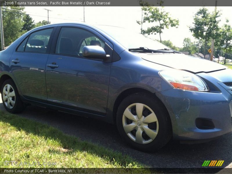 Pacific Blue Metallic / Dark Charcoal 2008 Toyota Yaris Sedan