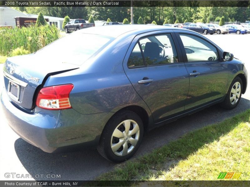 Pacific Blue Metallic / Dark Charcoal 2008 Toyota Yaris Sedan
