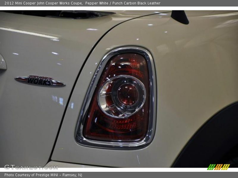 Pepper White / Punch Carbon Black Leather 2012 Mini Cooper John Cooper Works Coupe