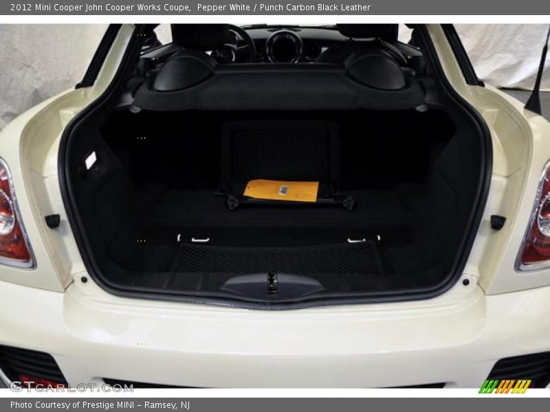 Pepper White / Punch Carbon Black Leather 2012 Mini Cooper John Cooper Works Coupe