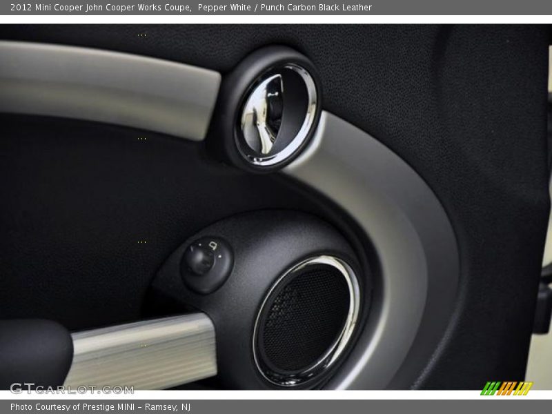 Pepper White / Punch Carbon Black Leather 2012 Mini Cooper John Cooper Works Coupe