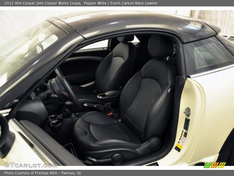  2012 Cooper John Cooper Works Coupe Punch Carbon Black Leather Interior