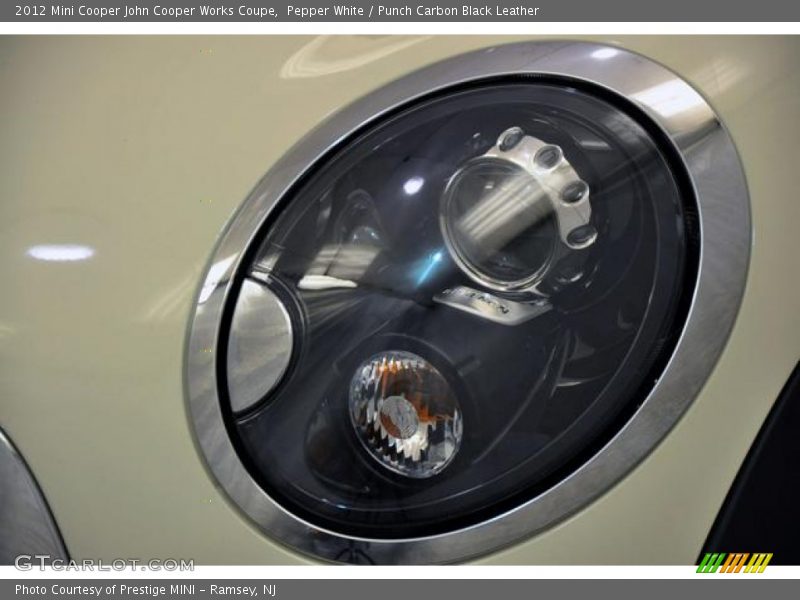 Pepper White / Punch Carbon Black Leather 2012 Mini Cooper John Cooper Works Coupe