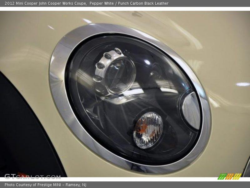 Pepper White / Punch Carbon Black Leather 2012 Mini Cooper John Cooper Works Coupe