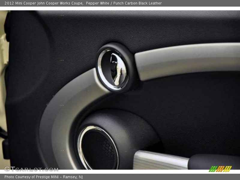 Pepper White / Punch Carbon Black Leather 2012 Mini Cooper John Cooper Works Coupe