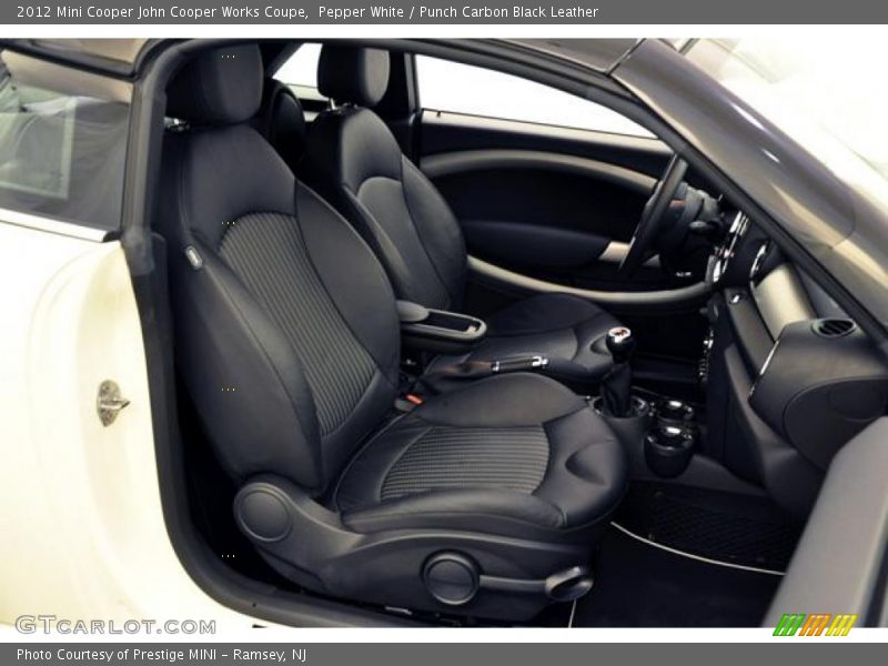  2012 Cooper John Cooper Works Coupe Punch Carbon Black Leather Interior