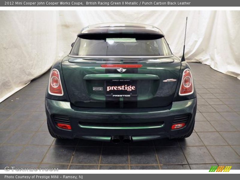 British Racing Green II Metallic / Punch Carbon Black Leather 2012 Mini Cooper John Cooper Works Coupe