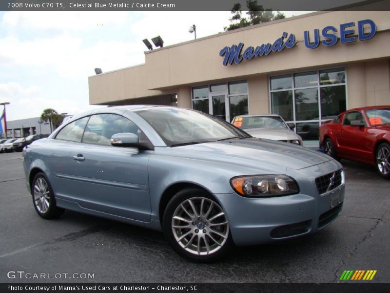 Celestial Blue Metallic / Calcite Cream 2008 Volvo C70 T5