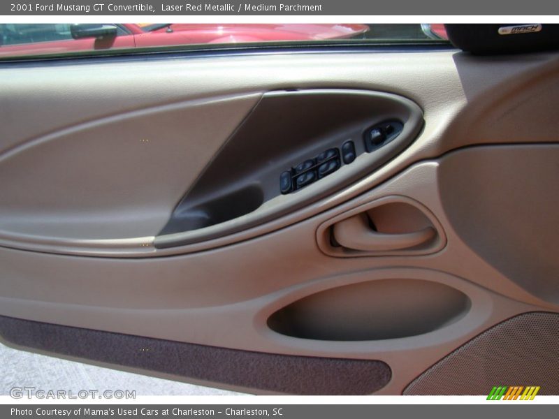 Laser Red Metallic / Medium Parchment 2001 Ford Mustang GT Convertible