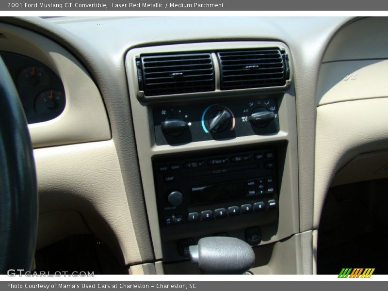 Laser Red Metallic / Medium Parchment 2001 Ford Mustang GT Convertible