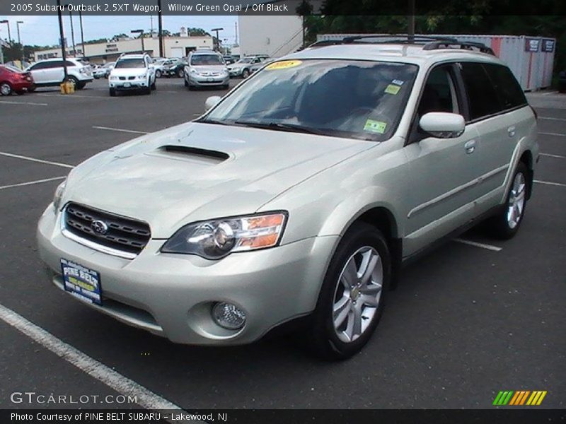 Willow Green Opal / Off Black 2005 Subaru Outback 2.5XT Wagon