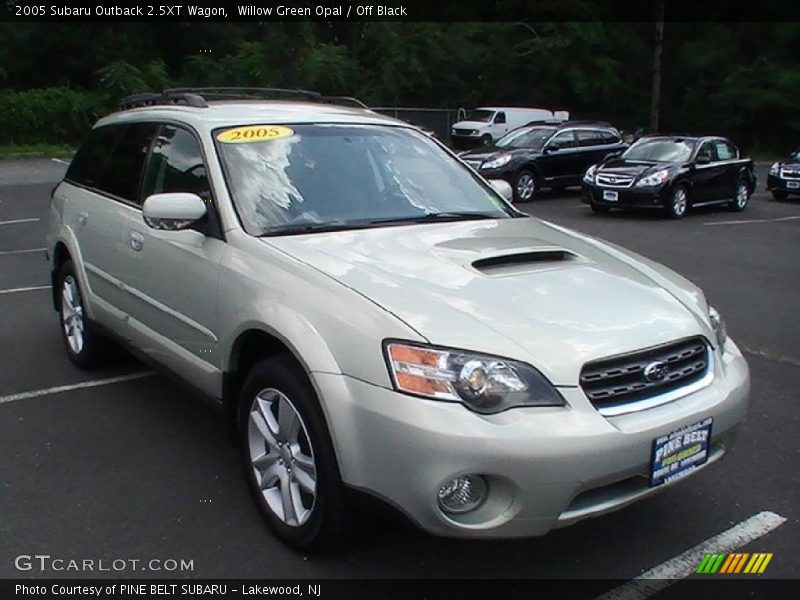 Willow Green Opal / Off Black 2005 Subaru Outback 2.5XT Wagon