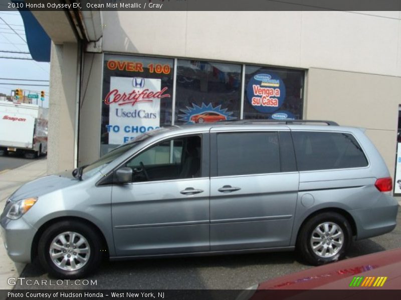 Ocean Mist Metallic / Gray 2010 Honda Odyssey EX