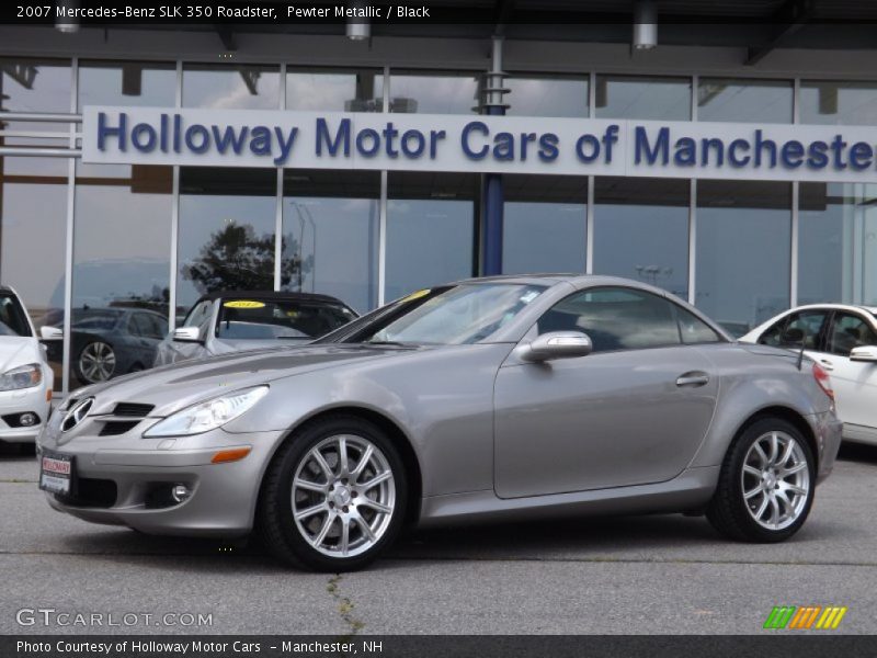 Pewter Metallic / Black 2007 Mercedes-Benz SLK 350 Roadster