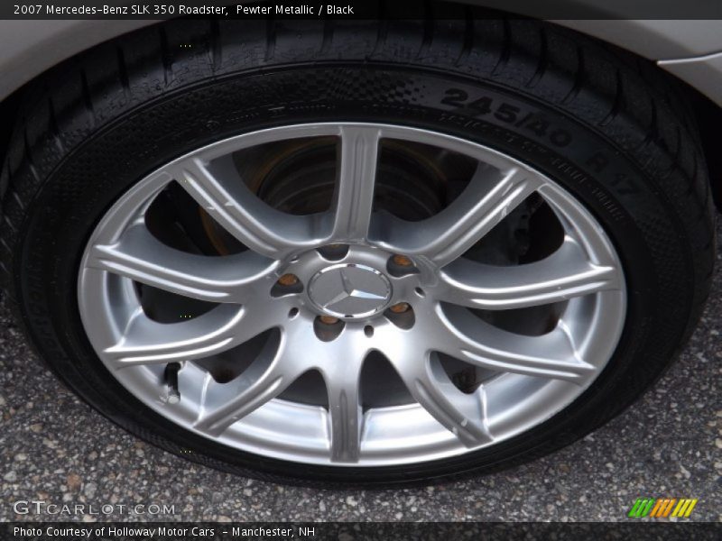 Pewter Metallic / Black 2007 Mercedes-Benz SLK 350 Roadster