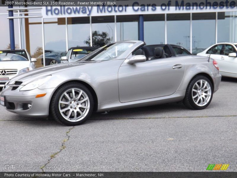 Pewter Metallic / Black 2007 Mercedes-Benz SLK 350 Roadster