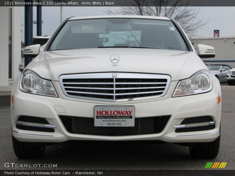 Arctic White / Black 2012 Mercedes-Benz C 300 Luxury 4Matic