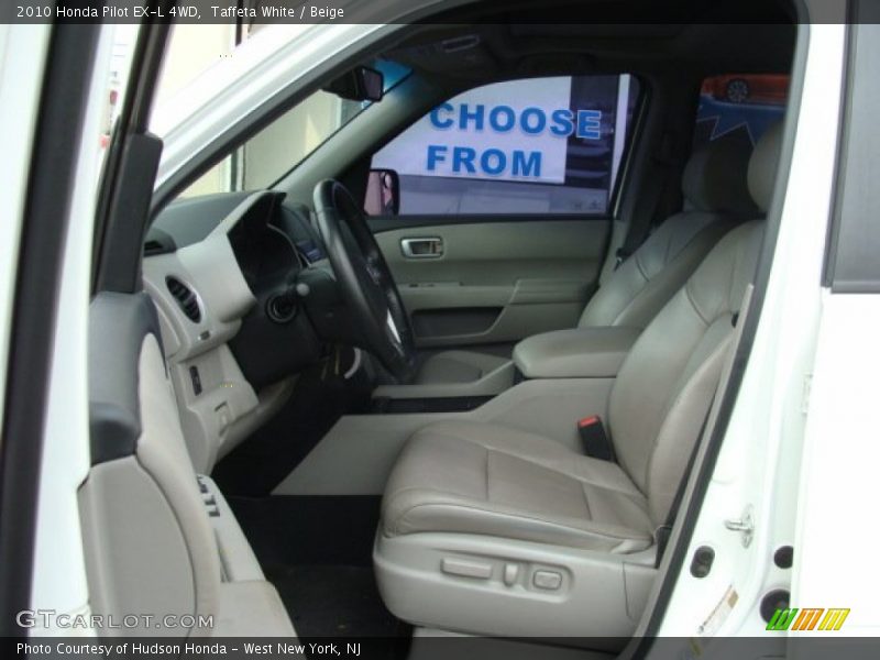 Taffeta White / Beige 2010 Honda Pilot EX-L 4WD