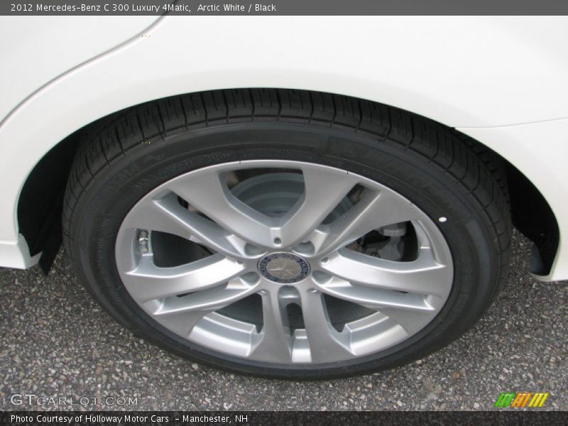 Arctic White / Black 2012 Mercedes-Benz C 300 Luxury 4Matic