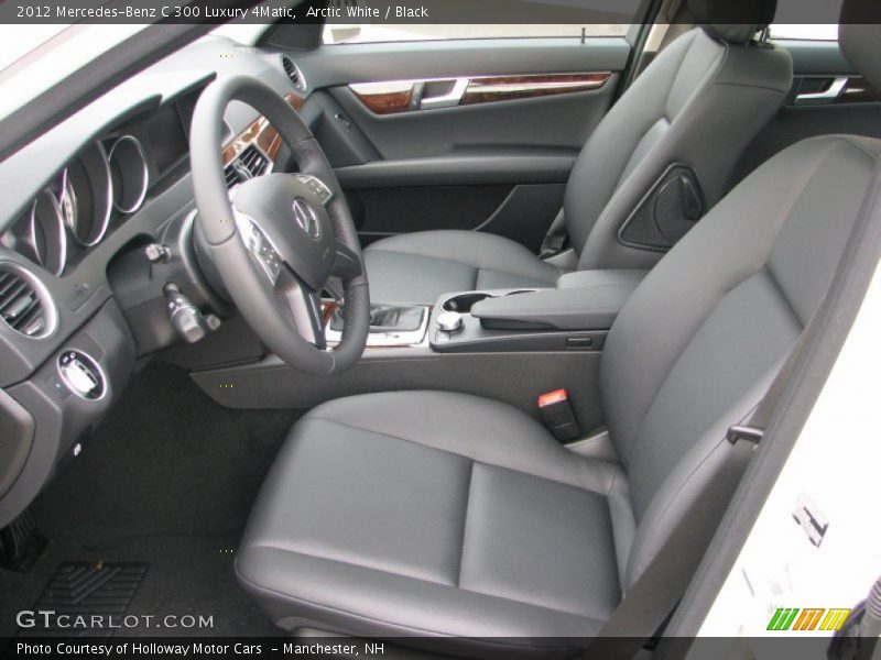 Arctic White / Black 2012 Mercedes-Benz C 300 Luxury 4Matic