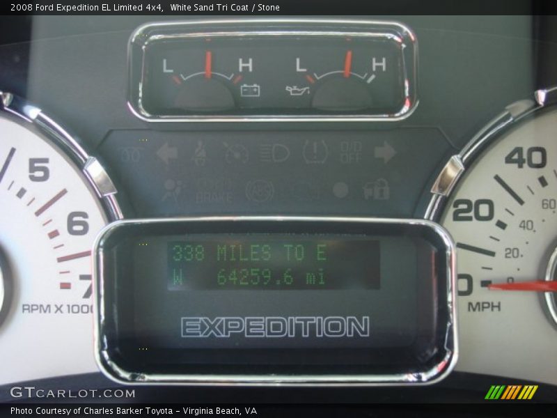 White Sand Tri Coat / Stone 2008 Ford Expedition EL Limited 4x4