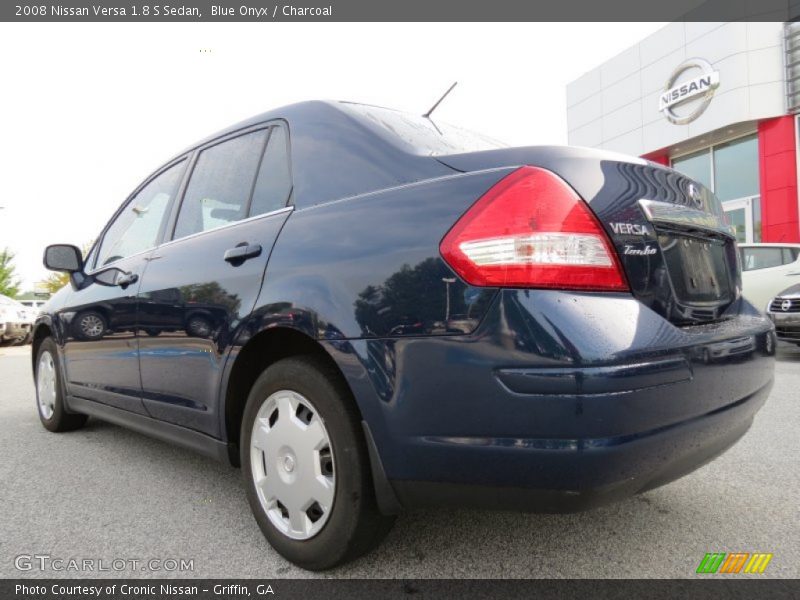 Blue Onyx / Charcoal 2008 Nissan Versa 1.8 S Sedan