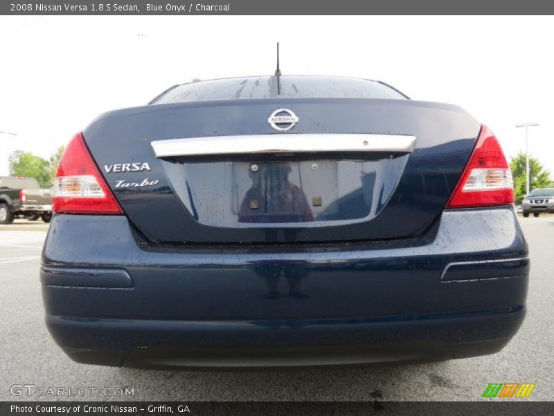 Blue Onyx / Charcoal 2008 Nissan Versa 1.8 S Sedan