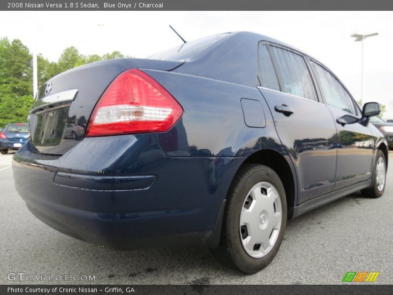 Blue Onyx / Charcoal 2008 Nissan Versa 1.8 S Sedan