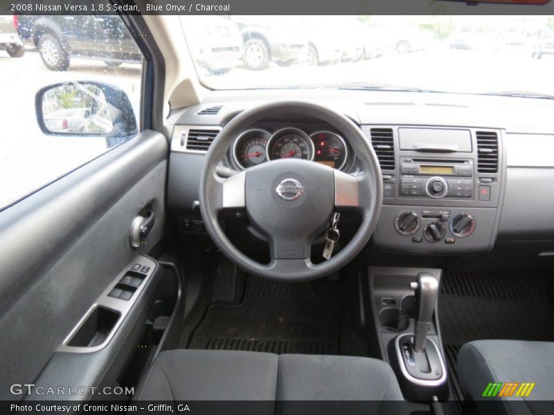 Blue Onyx / Charcoal 2008 Nissan Versa 1.8 S Sedan