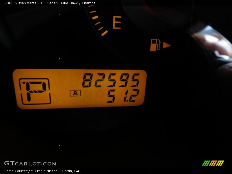 Blue Onyx / Charcoal 2008 Nissan Versa 1.8 S Sedan