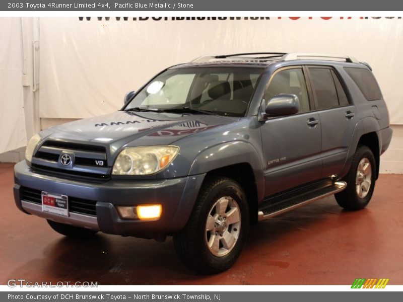 Pacific Blue Metallic / Stone 2003 Toyota 4Runner Limited 4x4