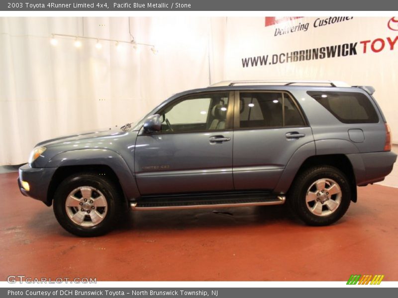 Pacific Blue Metallic / Stone 2003 Toyota 4Runner Limited 4x4