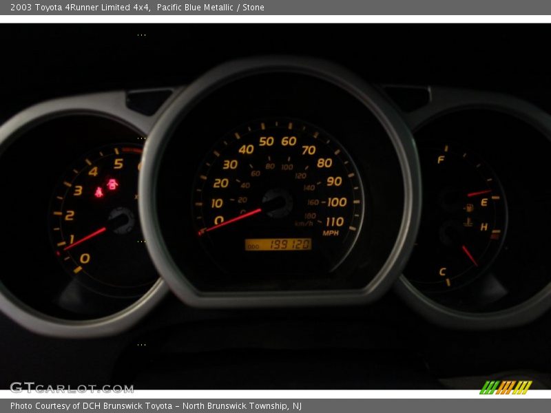 Pacific Blue Metallic / Stone 2003 Toyota 4Runner Limited 4x4