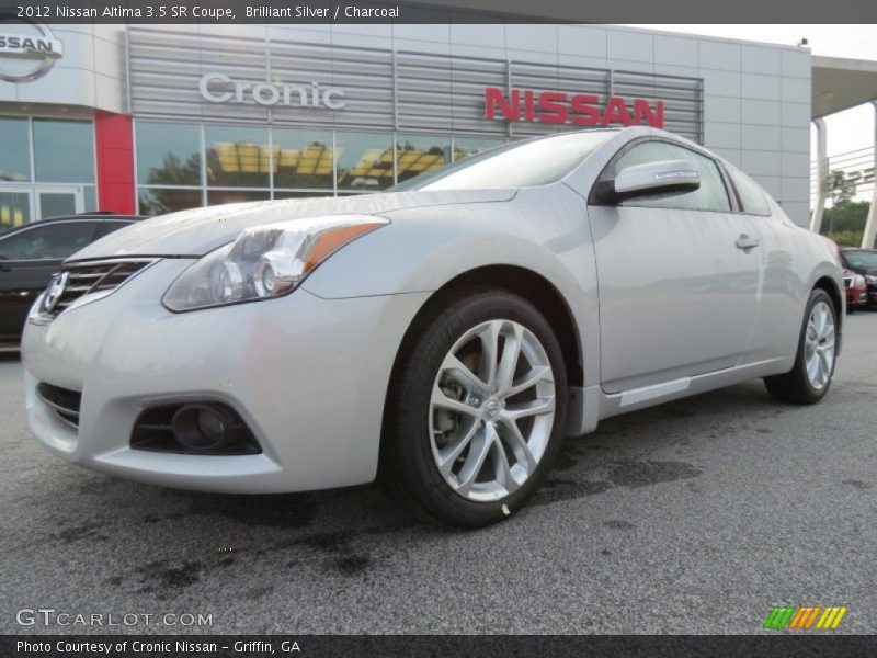 Brilliant Silver / Charcoal 2012 Nissan Altima 3.5 SR Coupe