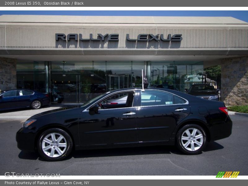 Obsidian Black / Black 2008 Lexus ES 350