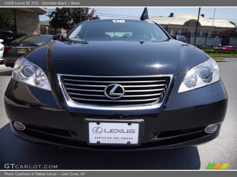 Obsidian Black / Black 2008 Lexus ES 350