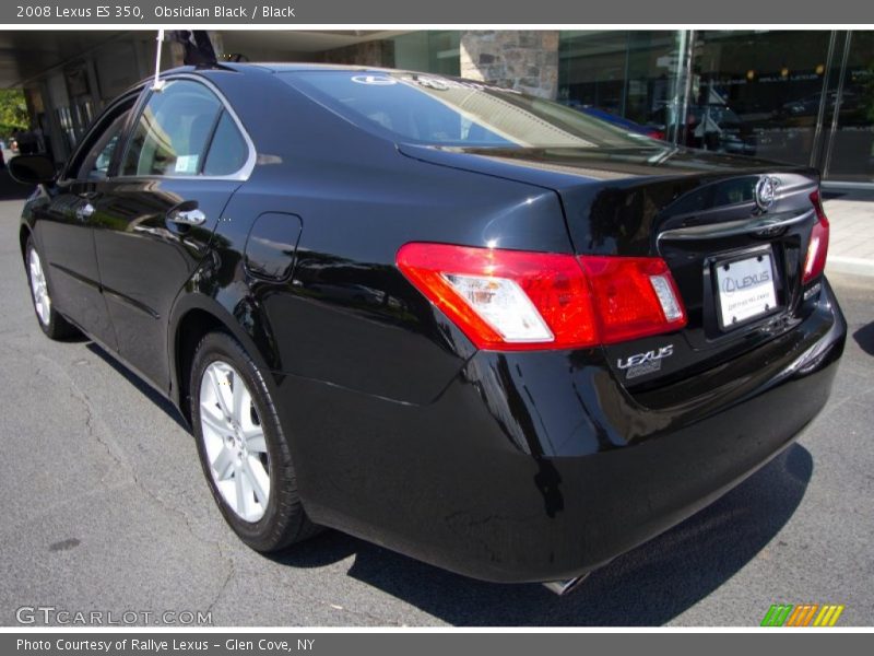 Obsidian Black / Black 2008 Lexus ES 350
