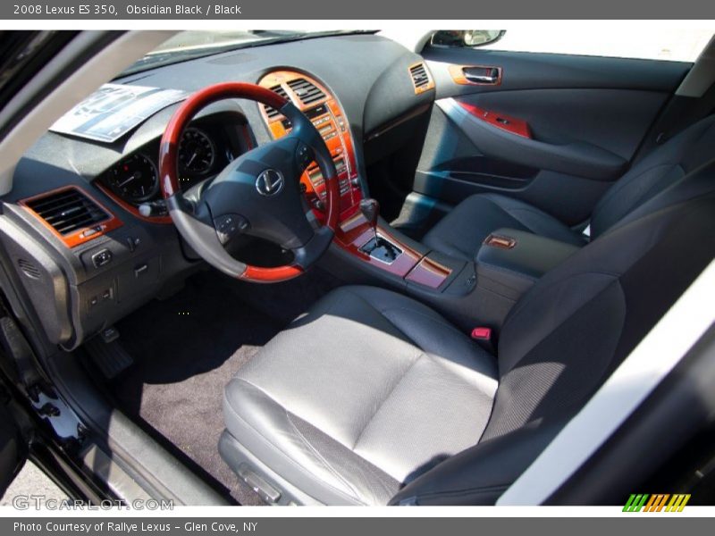 Obsidian Black / Black 2008 Lexus ES 350
