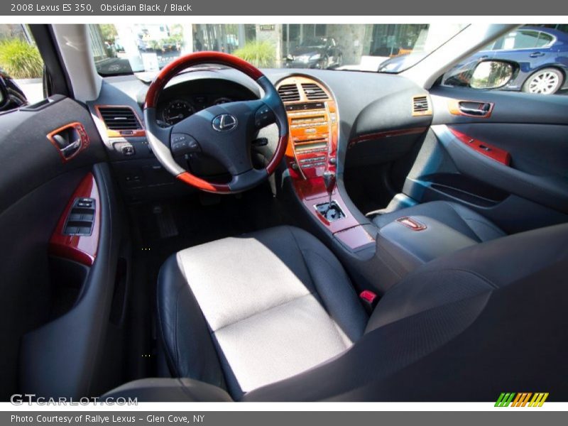 Obsidian Black / Black 2008 Lexus ES 350