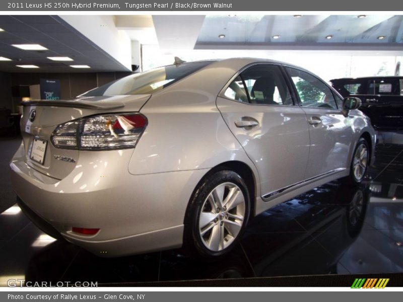 Tungsten Pearl / Black/Brown Walnut 2011 Lexus HS 250h Hybrid Premium
