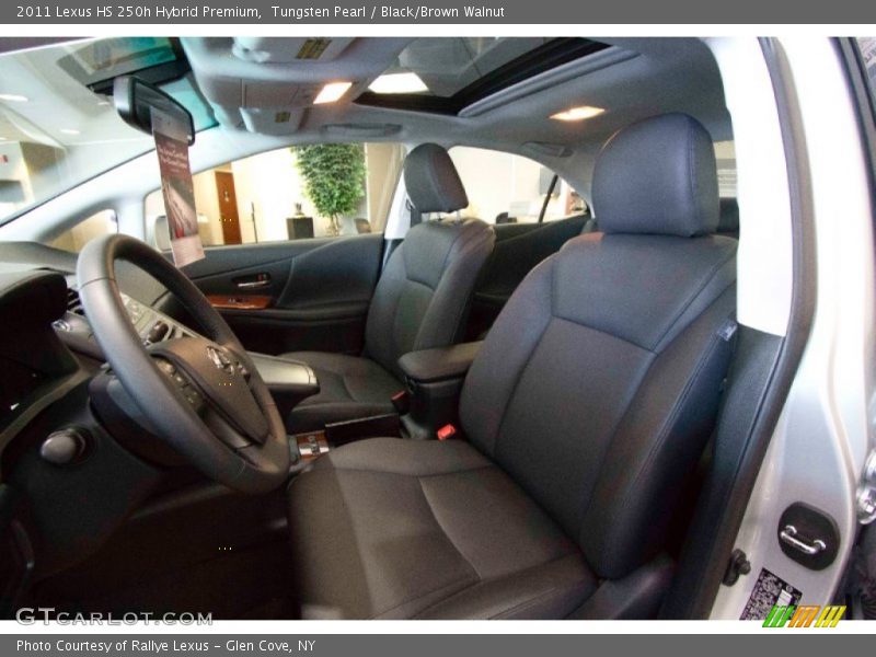 Tungsten Pearl / Black/Brown Walnut 2011 Lexus HS 250h Hybrid Premium