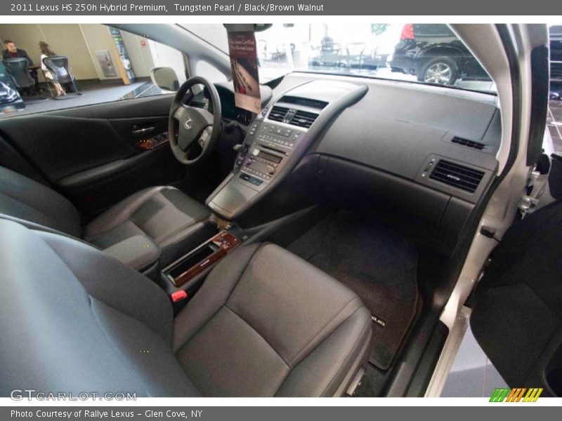 Tungsten Pearl / Black/Brown Walnut 2011 Lexus HS 250h Hybrid Premium