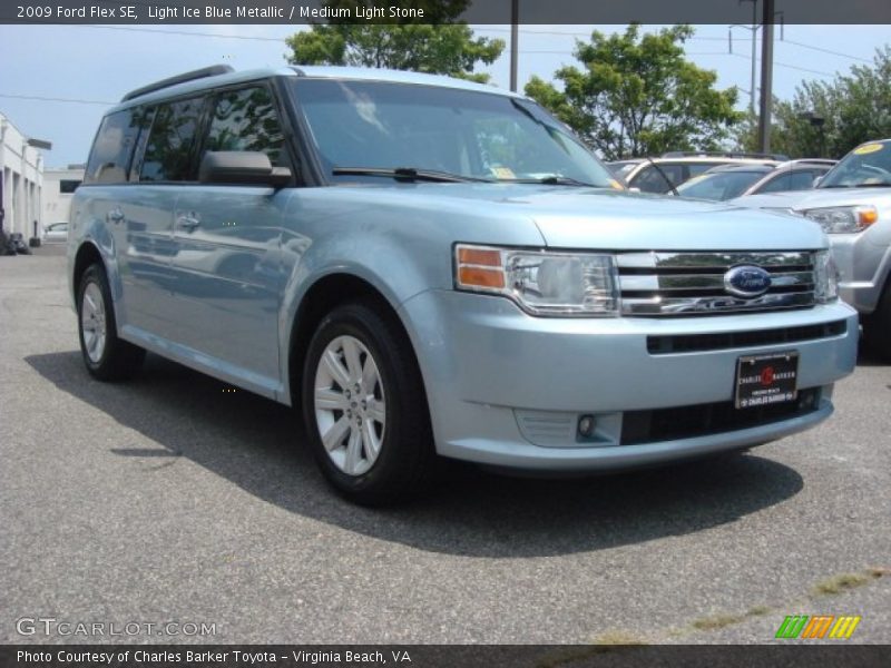 Light Ice Blue Metallic / Medium Light Stone 2009 Ford Flex SE