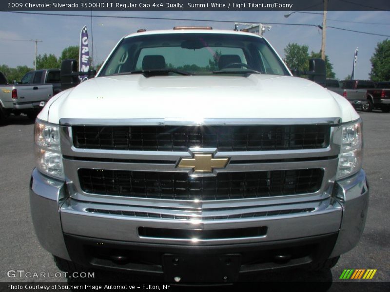 Summit White / Light Titanium/Ebony 2009 Chevrolet Silverado 3500HD LT Regular Cab 4x4 Dually
