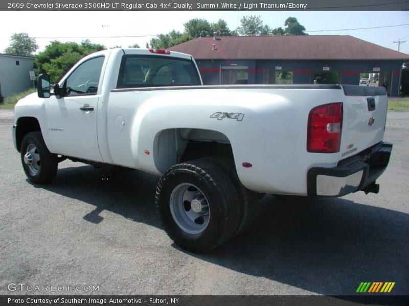 Summit White / Light Titanium/Ebony 2009 Chevrolet Silverado 3500HD LT Regular Cab 4x4 Dually