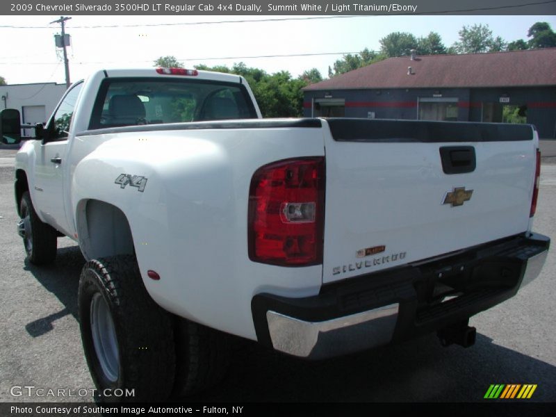 Summit White / Light Titanium/Ebony 2009 Chevrolet Silverado 3500HD LT Regular Cab 4x4 Dually