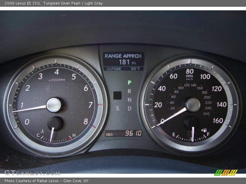 Tungsten Silver Pearl / Light Gray 2009 Lexus ES 350